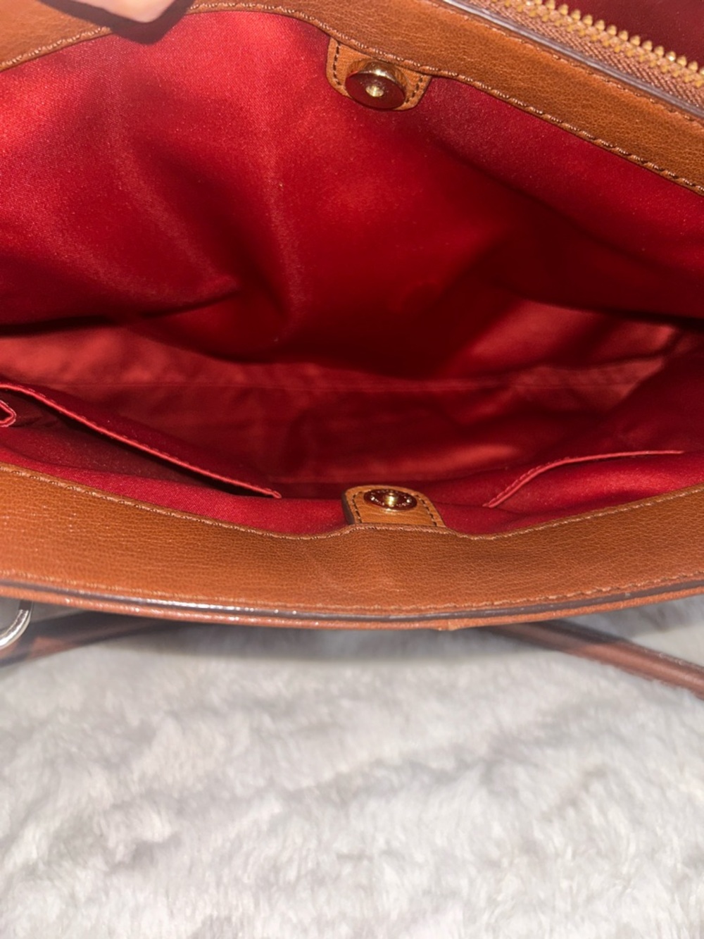 Coach Chestnut Brown Leather Shoulder Bag with Signature Tag 25161 - Picture 11 of 15
